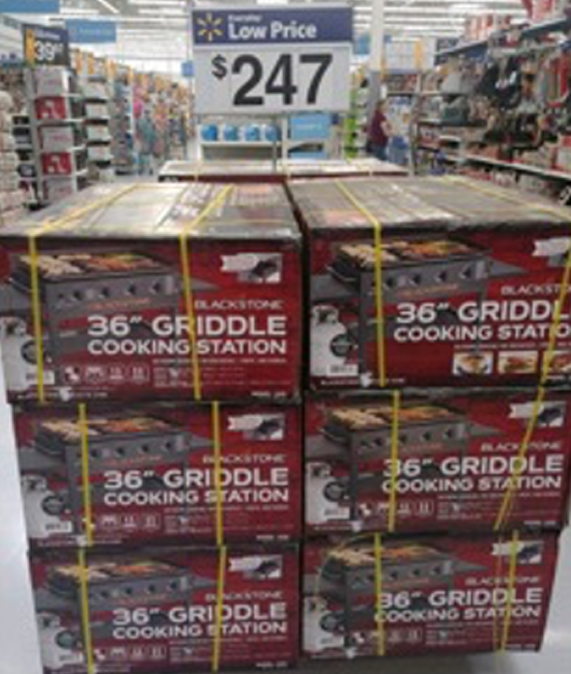 Black Stone Griddle Walmart Diplay